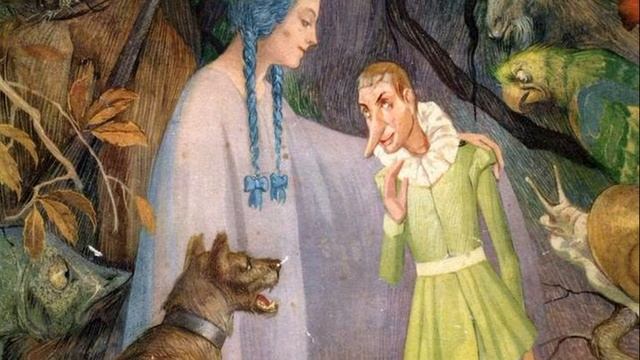 Почему у Мальвины голубые волосы? Первое издание Пиноккио и девочка с голубыми волосами! смотреть онлайн