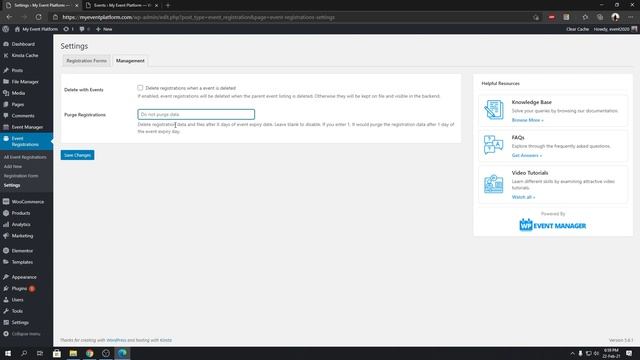 How Purge Registrations Setting Working with Registration | Registration add on | WordPress Theme смотреть онлайн