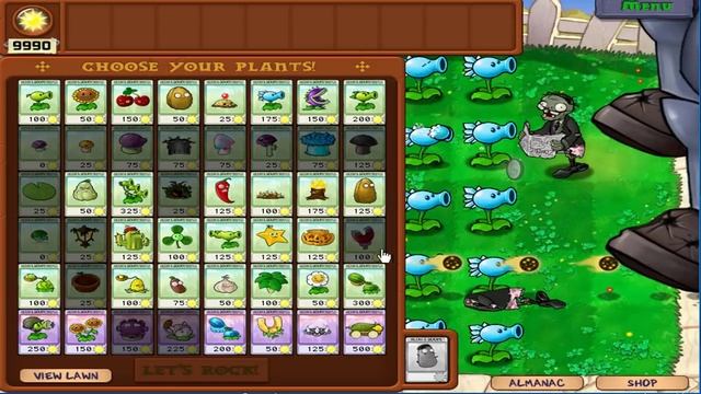 1 Dr. Zomboss vs Gatling Pea and Snow Pea Challenge Plants vs Zombies смотреть онлайн