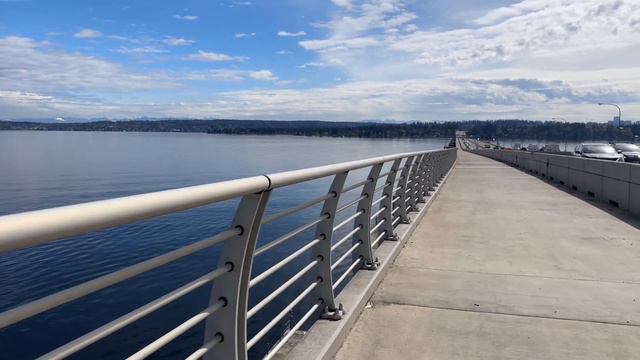 WA 520 TRAIL | The Evergreen Point Floating Bridge, WA смотреть онлайн