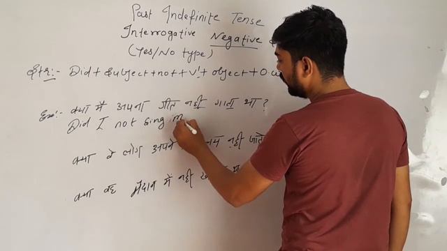 Interrogative Negative Sentence Of Past Indefinite Tense || Rules and Examples || Yes/No Type || смотреть онлайн