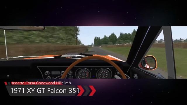 Assetto Corsa - 1971 XY GT Falcon 351 @ Goodwood Festival of Speed Hillclimb - PC gameplay смотреть онлайн