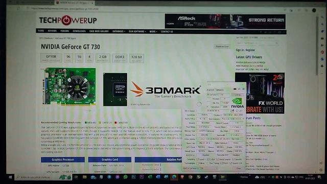 Test 3DMark Night Raid Benchmark AFOX GeForce® GT730 2GB GDDR5 128Bit смотреть онлайн