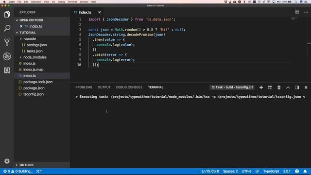 Typescript: json decorder смотреть онлайн