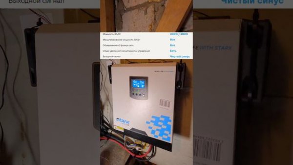 Инсталляция  Источник бесперебойного питания Stark Country 3000 INV LT проблемки с перегревом и тд