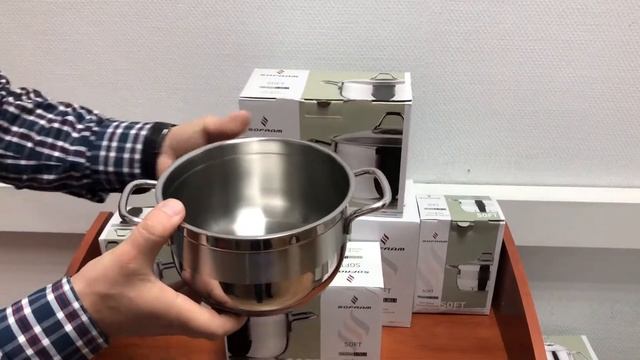 Обзор Кастрюли с крышкой Sofram серии SOFT Ø16 см 1,75л смотреть онлайн