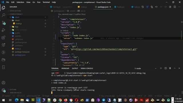 2020 12 16 ReactJs Events 7 sorting nodejs View смотреть онлайн