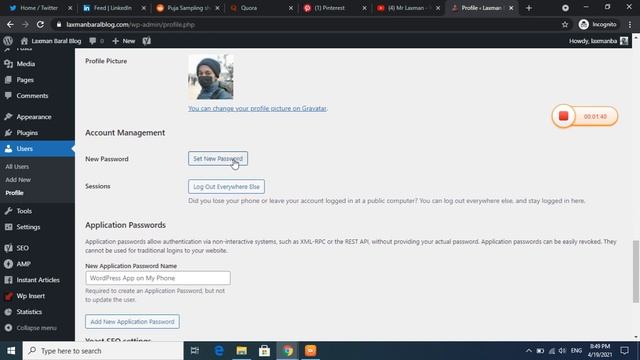 How to change password on WordPress in Nepali in 2021 | WordPress को Password कसरी Change गर्ने смотреть онлайн