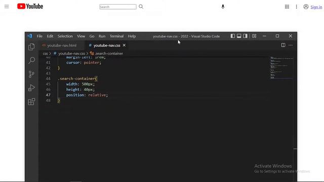 YouTube Navbar using html css | html css navigation bar смотреть онлайн