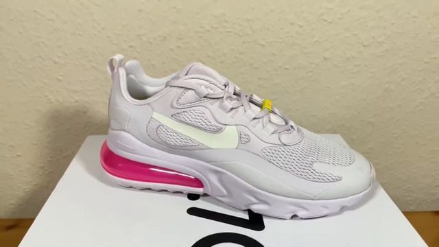 Nike Air Max 270 React Light Violet Digital Pink CZ0374-500 смотреть онлайн