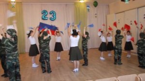 Вход на утренник 23 февраля, ДОУ № 53, Чита, муз.рук. Ковалева Т.Г.