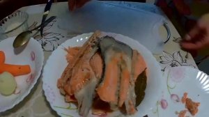 Суп из хребтов форели (лососи)