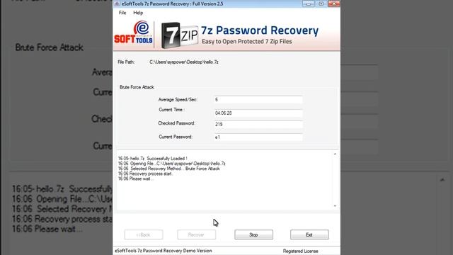 7z Password Recovery