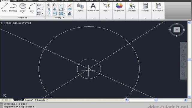 10 AutoCAD Fundamentals Regen Command смотреть онлайн