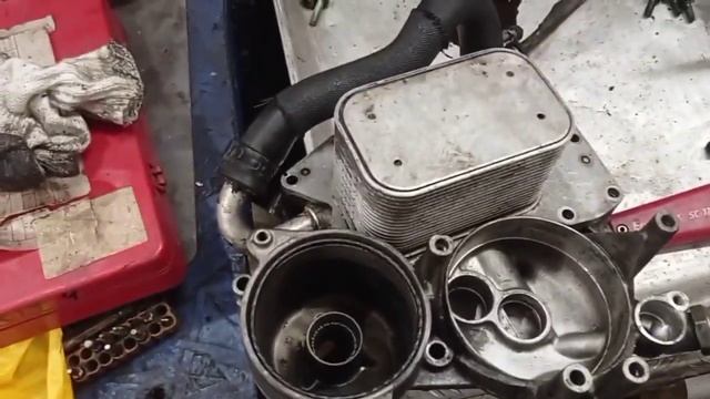 Течь масла Touareg 3.0 TDI мотор BKS смотреть онлайн