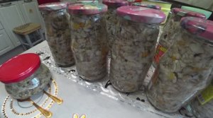 Икра грибная в автоклаве