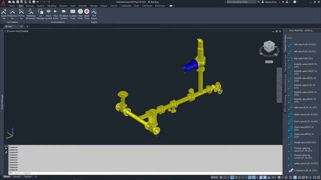Autocad Plant 3D - Python valves смотреть онлайн