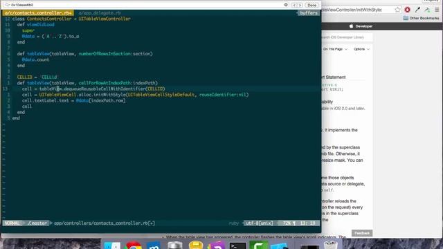 iOS Programming Video Tutorials (RubyMotion - 5) смотреть онлайн