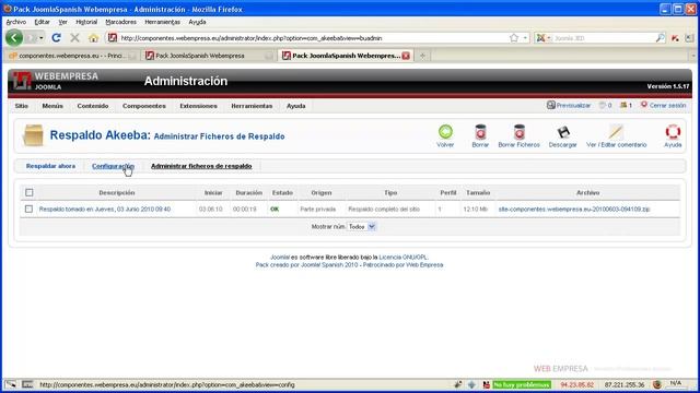 Copiar tu Joomla con Akeeba Backup смотреть онлайн