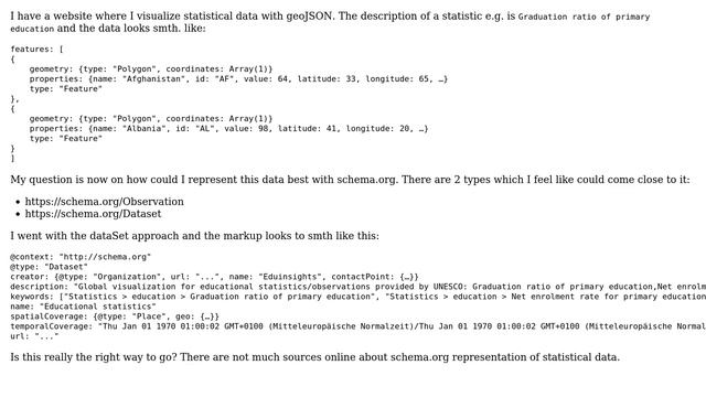 Webmasters: Schema.org - How to present Statistical data in markup смотреть онлайн