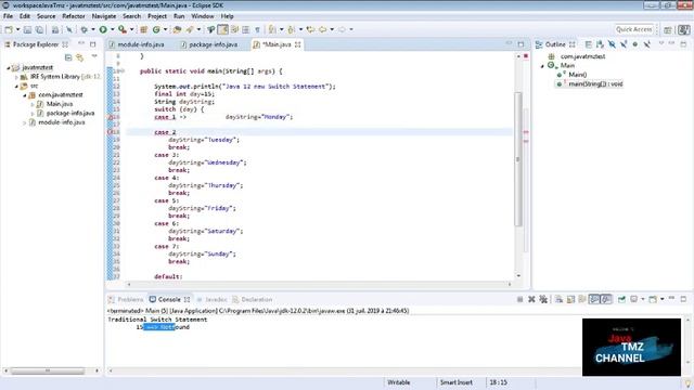 how to use Enhanced Switch Statement : Java 12 смотреть онлайн