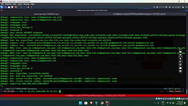 ssh connection error in virtualbox (tryhackme overpass room error ssh) connection is closed by IP смотреть онлайн