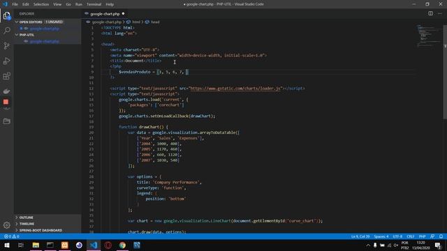 Gráficos utilizando PHP e JAVASCRIPT смотреть онлайн
