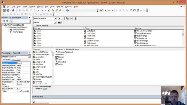 How to Use the Excel VBA Object Browser смотреть онлайн