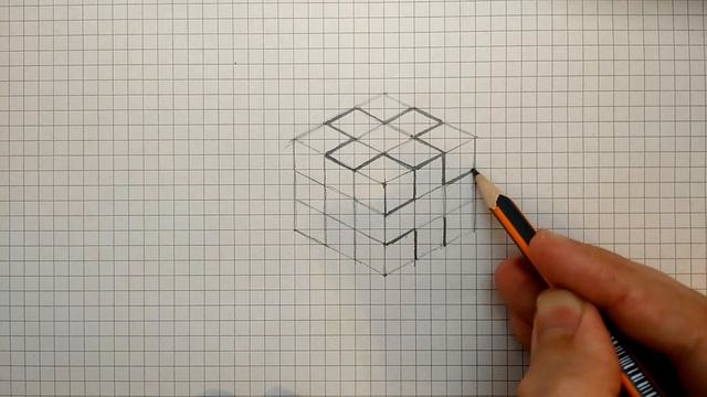 Axonometric draw: Isometric Cubes - Games with Cubes_03 смотреть онлайн