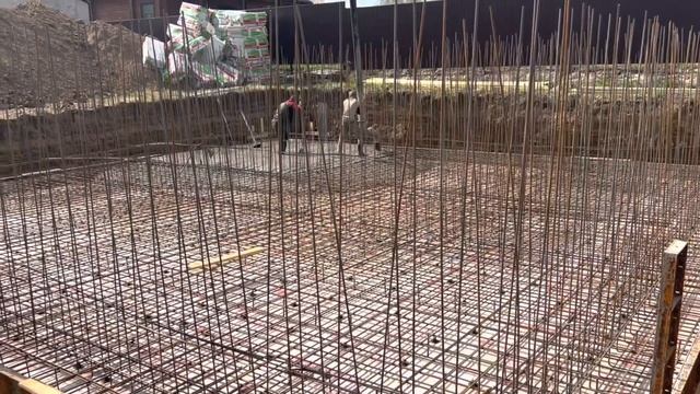 Монолитный двухэтажный дом/ плитный фундамент / смотреть онлайн