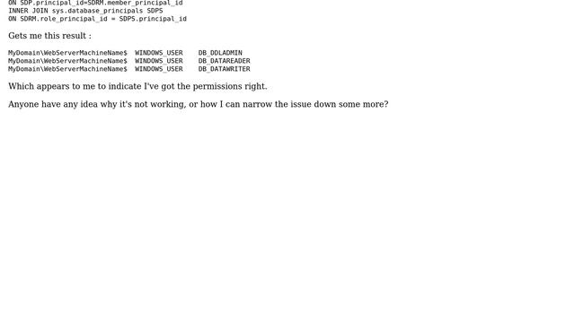 SQL Server 2008: Getting Login failed for user "DomainUser". Failed to open the explicitly... смотреть онлайн