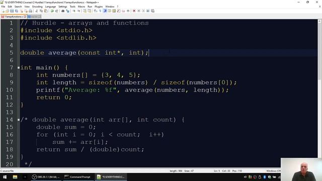 12. Барьеры языка Си - массивы и функции смотреть онлайн