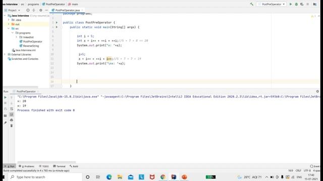 Post and Pre Increment/Decrement Operators in Java - Most Frequently asked in the Aptitude Test смотреть онлайн