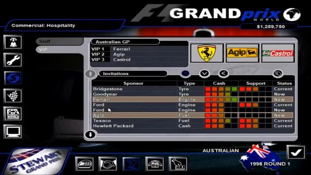 Grand Prix World: Stewart Career Mode - Part 2 - 1998 Australian Grand Prix смотреть онлайн