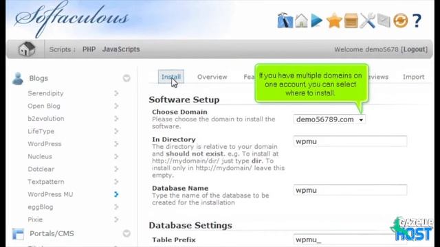 Softaculous - Wordpress Multi-Site - GazelleHost Web Hosting University - Tutorial Series смотреть онлайн