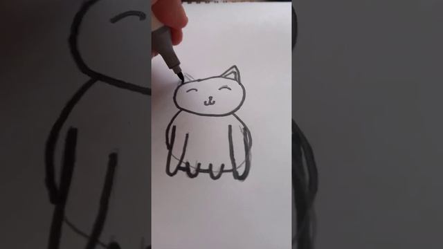 Как нарисовать кошечку смотреть онлайн