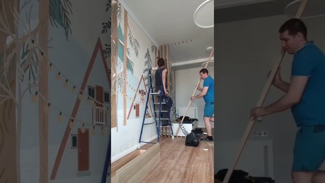 Монтаж перегородки. смотреть онлайн