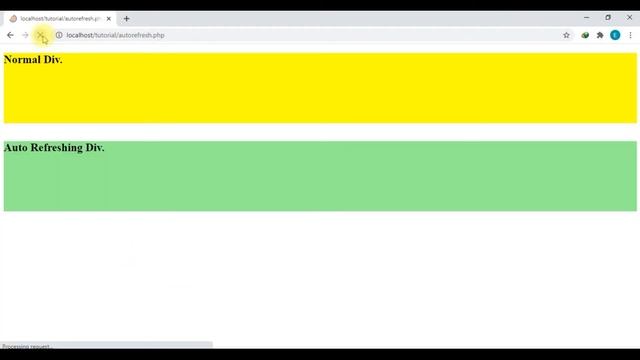 Auto Refreshing a Div on Page смотреть онлайн