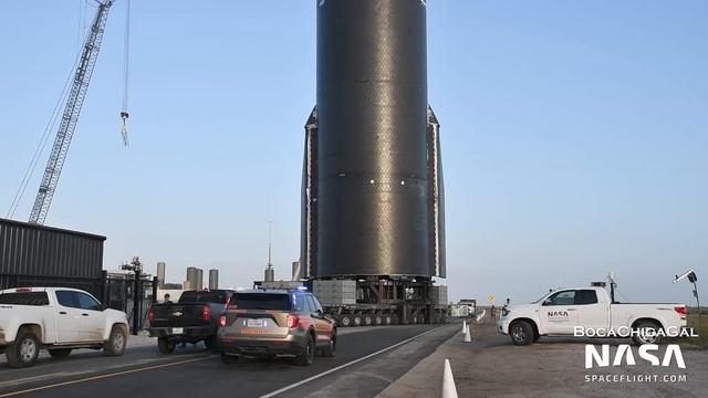 Starship 24 Rolled To The Launch Site | SpaceX Boca Chica смотреть онлайн