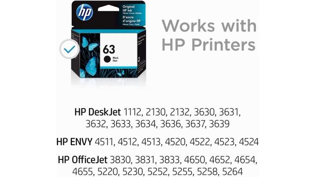 HP 63 | Ink Cartridge | Black | F6U62AN смотреть онлайн