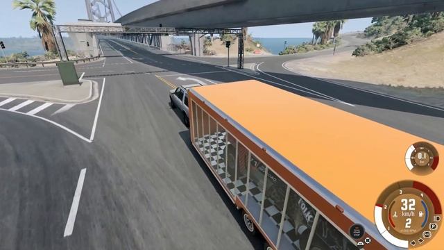 Car Crash Test 74 | BeamNG.drive смотреть онлайн