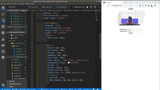 Create an Elegant Login and Register Form on React смотреть онлайн