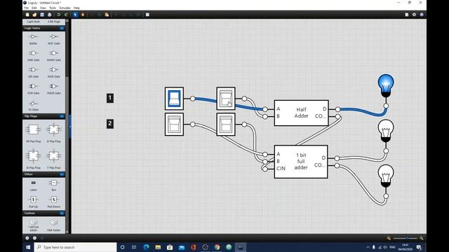 Making an 8 bit adder in logic.ly смотреть онлайн
