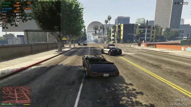 RX 6400 : GTA 5 Very HIGH - PCIe 4.0 ft i5-12400F смотреть онлайн