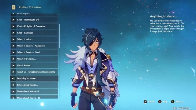 Kaeya - Voice Lines (Chinese) | Genshin Impact смотреть онлайн