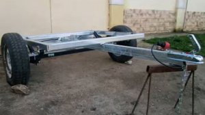 Оцинкованная платформа шасси прицепа к легковому автомобилю