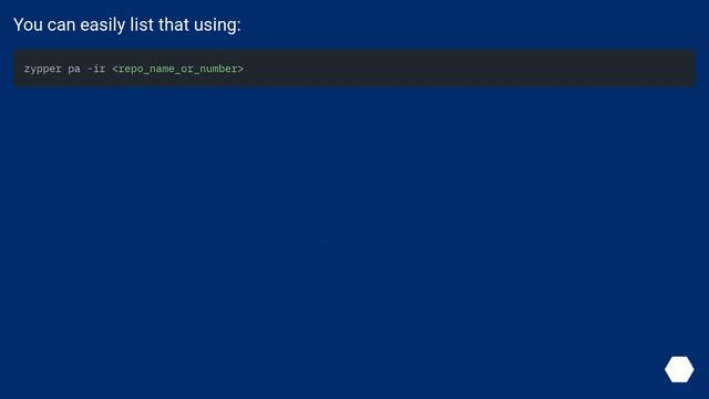 Zypper: How do I display all packages from a certain repository? смотреть онлайн
