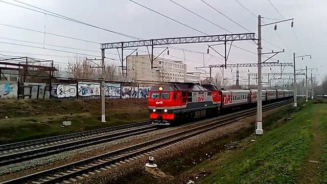 18.04.2018. 'ТЭП70БС-158' с ПДС №047Ж, 'Москва - Балаково - Саратов'. смотреть онлайн