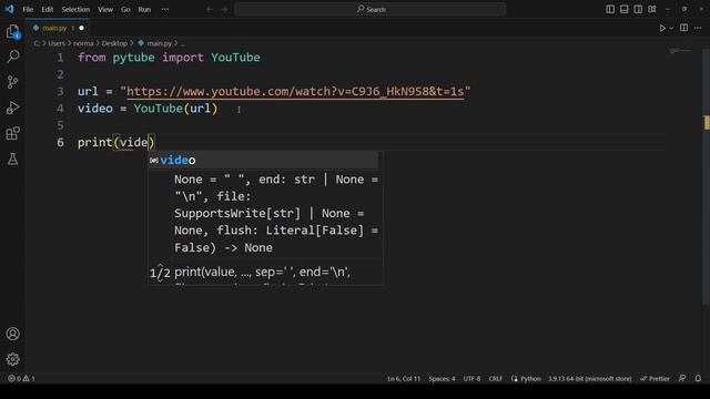 Download YouTube videos on pc with short python script смотреть онлайн