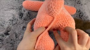 Хомяк Крючком/ Большая Игрушка Амигуруми из Плюшевой Пряжи/ Часть Четвертая